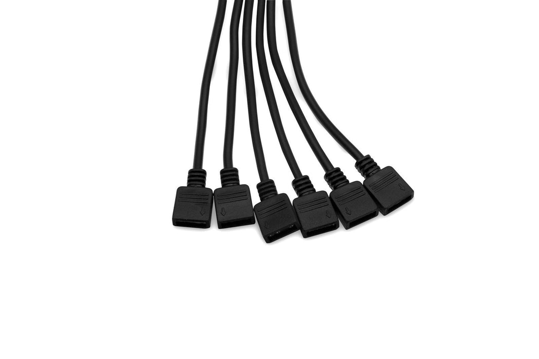 Ek Water Blocks Ek-D-Rgb 6-Fach D-Rgb Splitterkabel Cable Divisor Rgb Negro