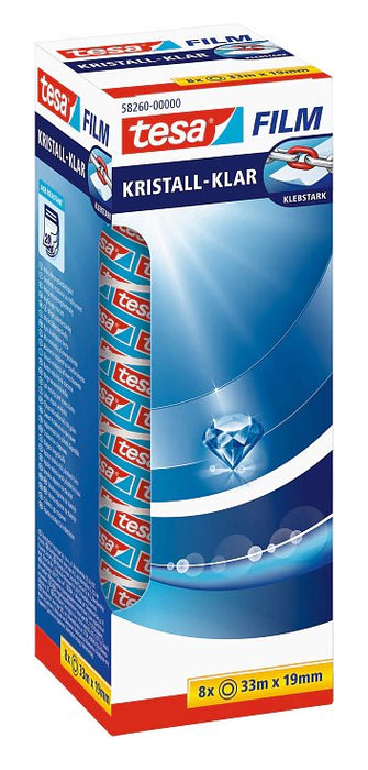 Tesa 58260 - Film Kristall-Transparente 33 M X 19 Mm 8 Rollos
