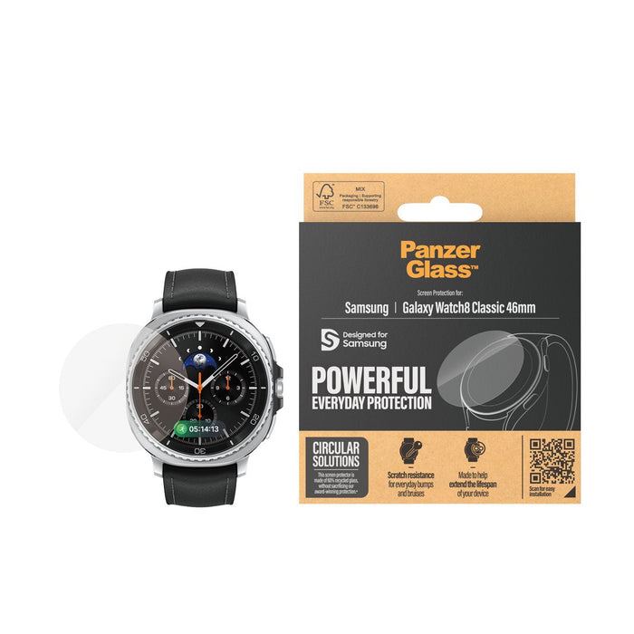 Panzerglass Protector De Pantalla Para Smartwatch - Cristal - Para Samsung Galaxy Watch8 Classic (46 Mm)
