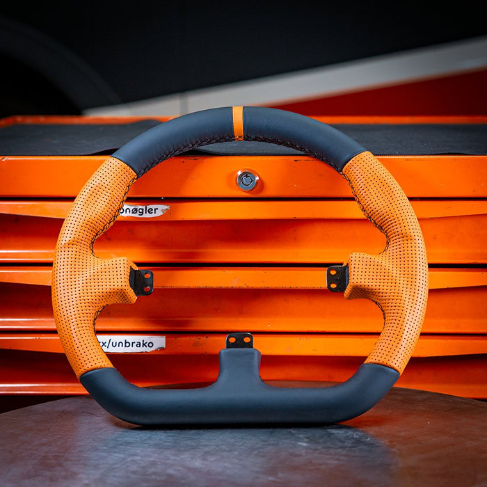 Asetek Simsports Gt Rim - Closed D, Leder - Orange