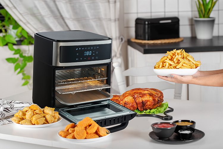 EAN 5903887803168 - Adler AD 6309 freidora Sencillo 13 L Independiente 2500 W Freidora de aire caliente Negro, Plata imagen 27