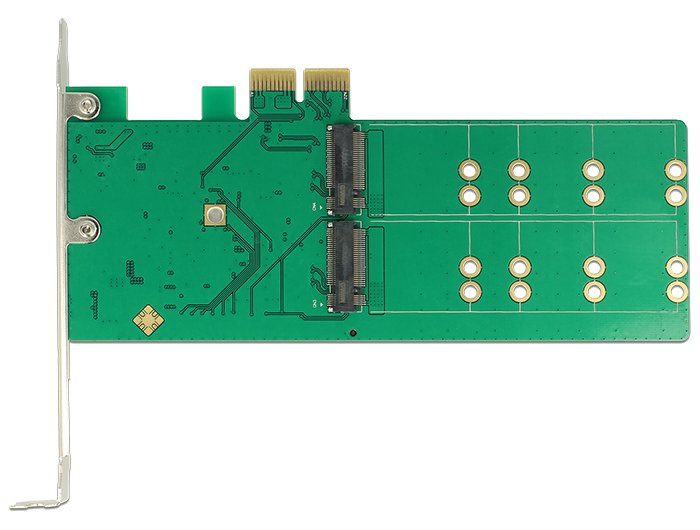 Pci Express X2 Karte > 4 X Intern M.2 Key B - Low Profile Formfaktor