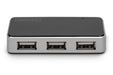 EAN 4016032306535 - Digitus DA-70220 hub de interfaz USB 2.0 Mini-B 480 Mbit/s Negro, Plata imagen 4