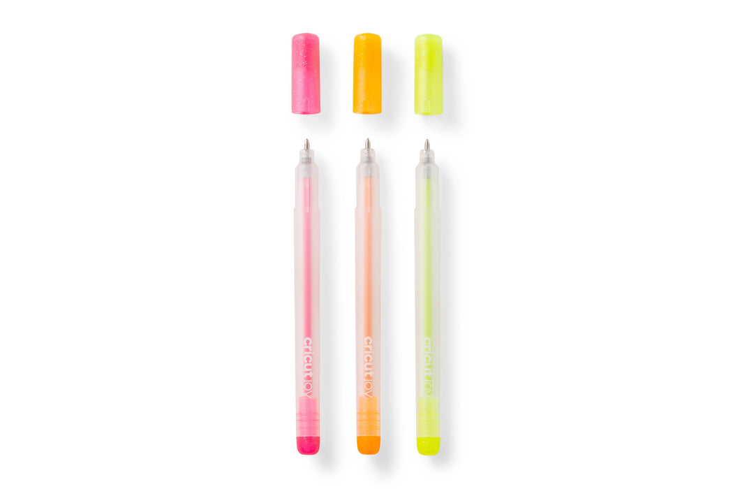 Cricut 2009963 Bolígrafo De Gel Bolígrafo De Gel Con Tapa Naranja, Rosa, Amarillo 3 Pieza(S)