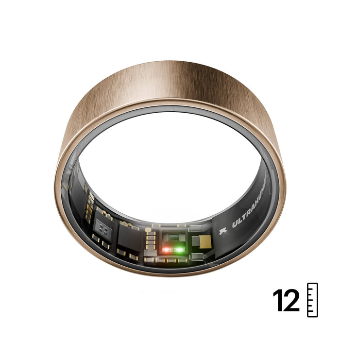Anillo Ultrahuman Air - Anillo Inteligente Para Mujeres Y Hombres - Portátil Para Seguimiento Del Sueño Y La Actividad Física - Frecuencia Cardíaca - Anillo Inteligente Oro Rosa Talla 12