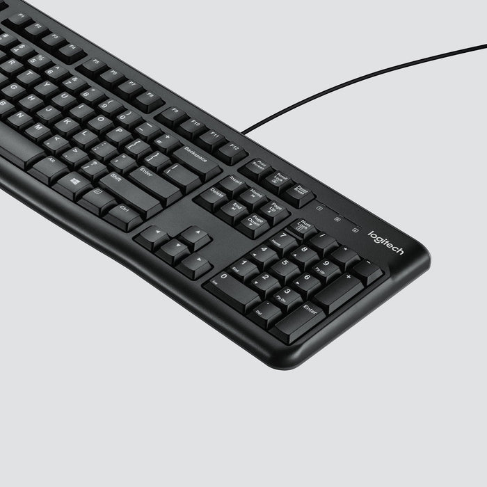 Logitech K120 Corded Teclado Teclado Usb Qwertz Suizo Negro