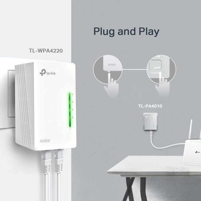 EAN 6935364084103 - TP-Link AV600 600 Mbit/s Ethernet Wifi Blanco 1 pieza(s) imagen 6