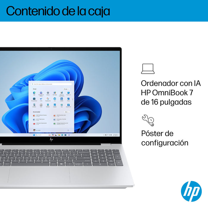 EAN 199251567315 - HP OmniBook 7 AI 16-ay0005ns Intel Core Ultra 7 255H Portátil 40,6 cm (16") Pantalla táctil 2K 32 GB DDR5- imagen 5