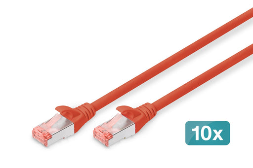EAN 4016032441359 - Digitus DK-1644-0025-R-10 cable de red Rojo 0,25 m Cat6 S/FTP (S-STP) imagen 1