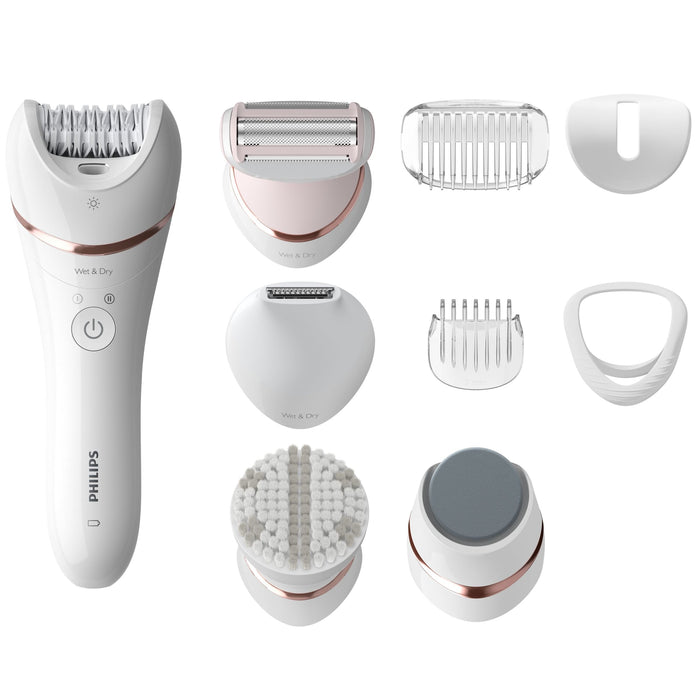 EAN 8710103935544 - Philips BRE740/10 depiladora Rosa, Blanco imagen 1