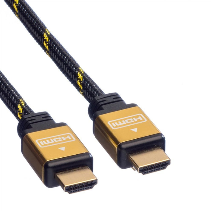 Roline Gold Hdmi High Speed Cable Mit Ethernet 1m