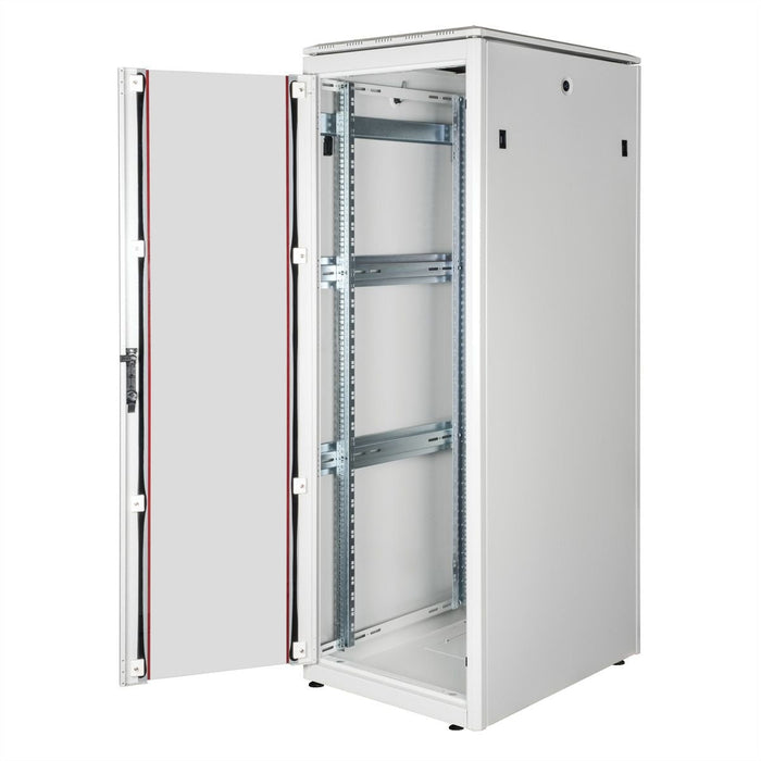 Roline 19-Zoll Netzwerkschrank Pro 36 He, 600x800 Bxt Glastr Grau