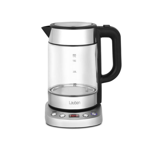 EAN 4260645681040 - Lauben LBNEK17GS tetera eléctrica 1,7 L 2200 W Negro, Acero inoxidable, Transparente imagen 1