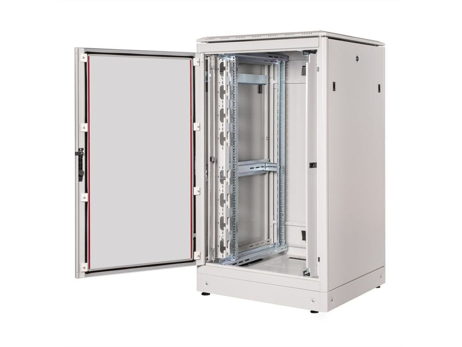 Roline 19-Zoll Netzwerkschrank Pro 26 He, 800x800 Bxt Glastr Grau