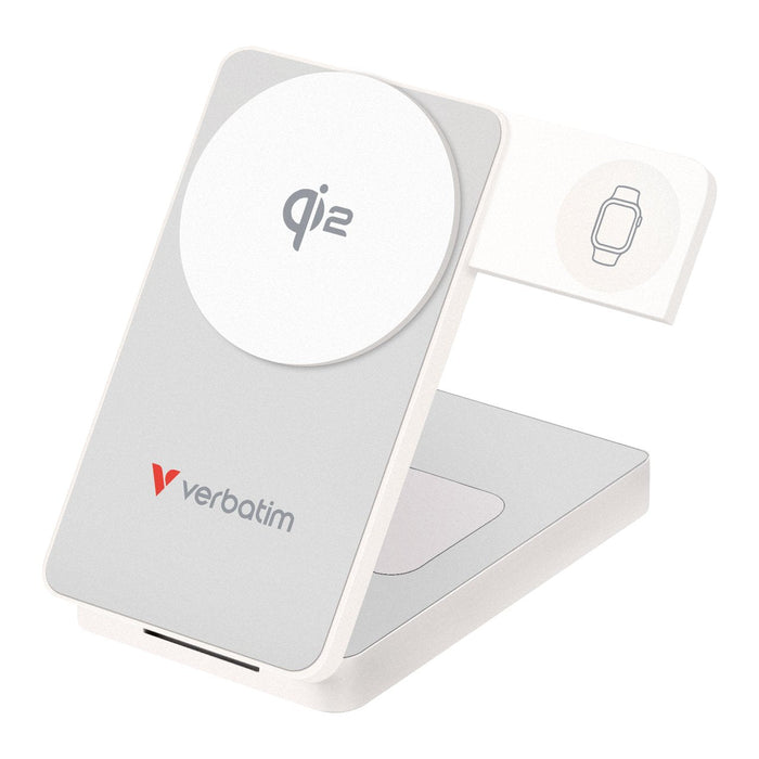 Verbatim Foldable 3-In-1 Magnet. Wireless Pb 10000mah Weiss  32296
