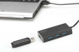 EAN 4016032444244 - Digitus DA-70240-1 hub de interfaz USB 3.2 Gen 1 (3.1 Gen 1) Type-A 5000 Mbit/s Negro imagen 4