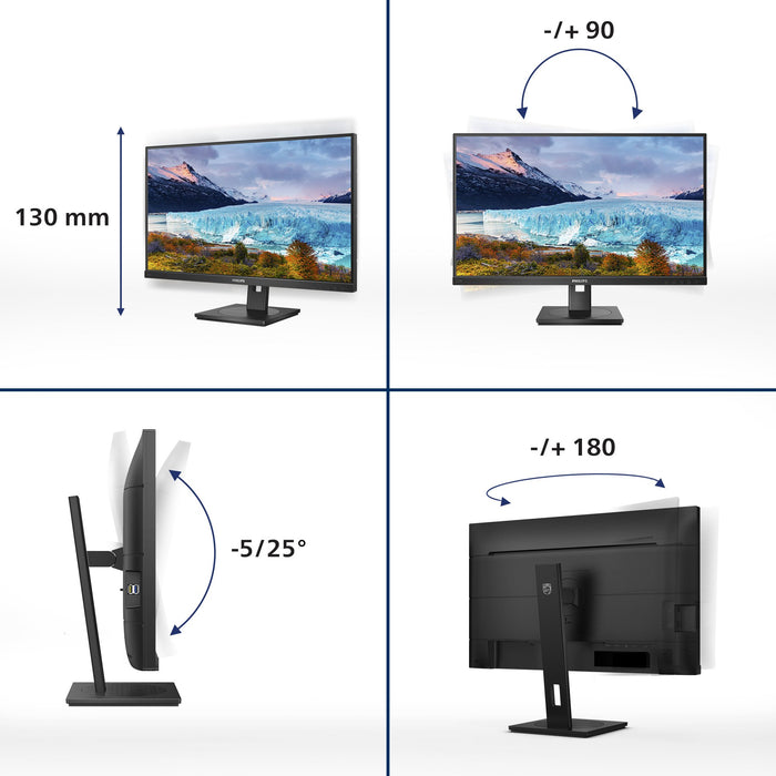 EAN 8712581799922 - Philips S Line 273S1/00 pantalla para PC 68,6 cm (27") 1920 x 1080 Pixeles Full HD LCD Negro imagen 3