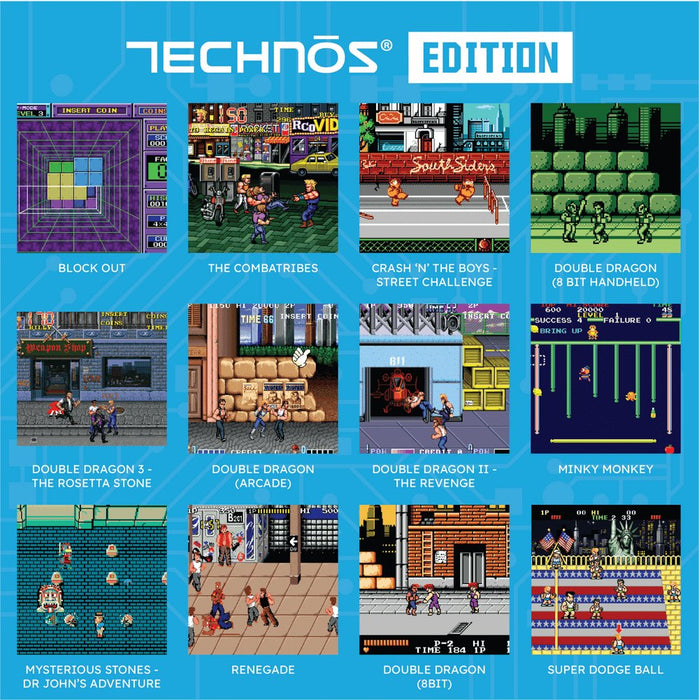 EAN 5060990240812 - Just for Games Super Pocket TECHNOS Edition videoconsola portátil 7,11 cm (2.8") Azul, Blanco imagen 6