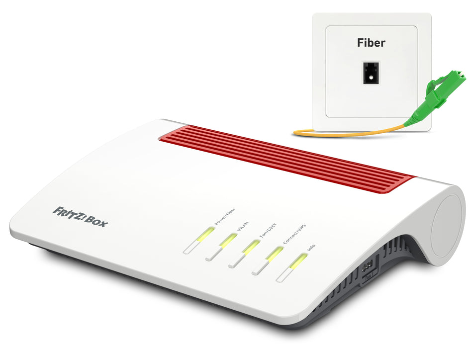 EAN 4023125030154 - Box FRITZ! 5590 Fiber XGS-PON router inalámbrico Gigabit Ethernet Doble banda (2,4 GHz / 5 GHz) Blanco imagen 1