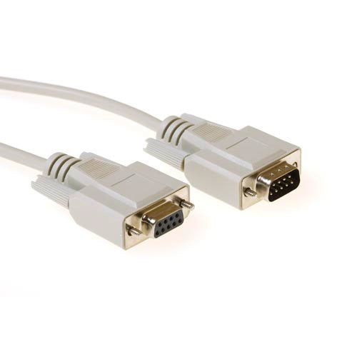15 Metre Serial 1:1 Connection Cable 9 Pin D-Sub Male - 9 Pin D-Sub Female