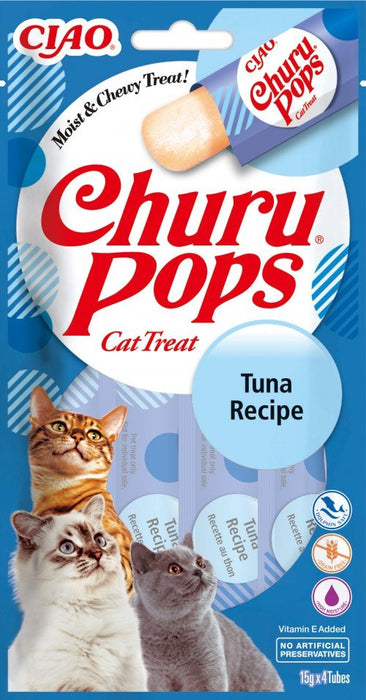 Golosina Para Gatos Inaba Churu Pops Atún  4x15 G