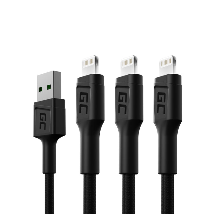 EAN 5907813963919 - Green Cell KABGCSET05 cable de conector Lightning 1,2 m Negro imagen 1