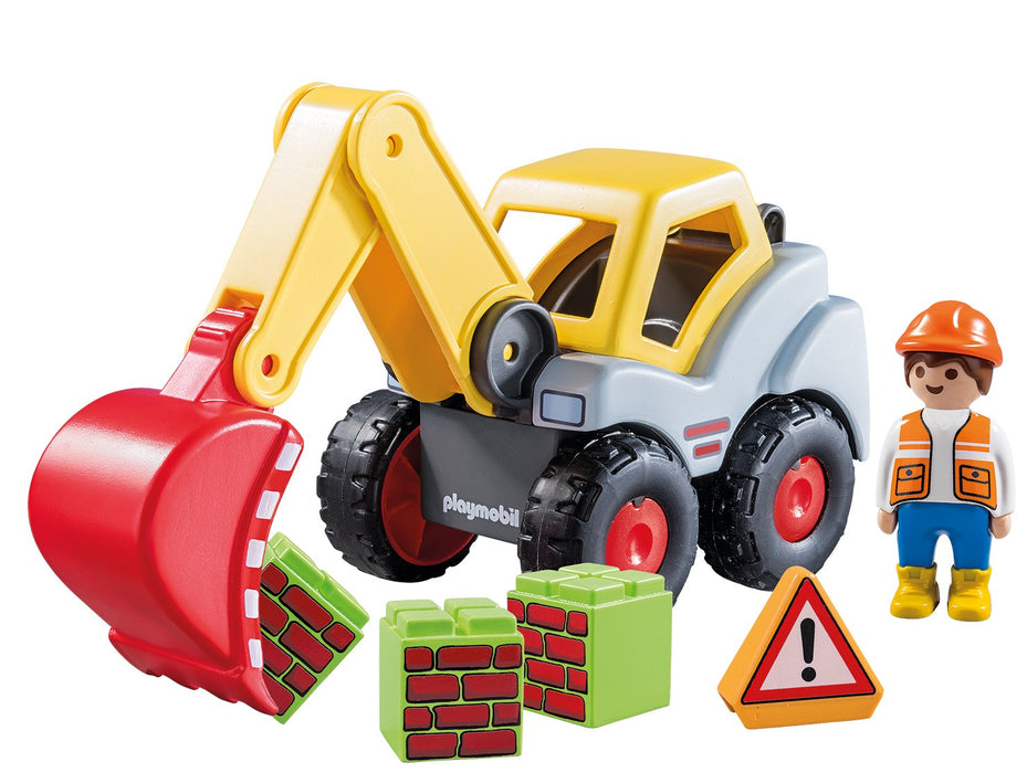 Playmobil 1.2.3 Pala Excavadora