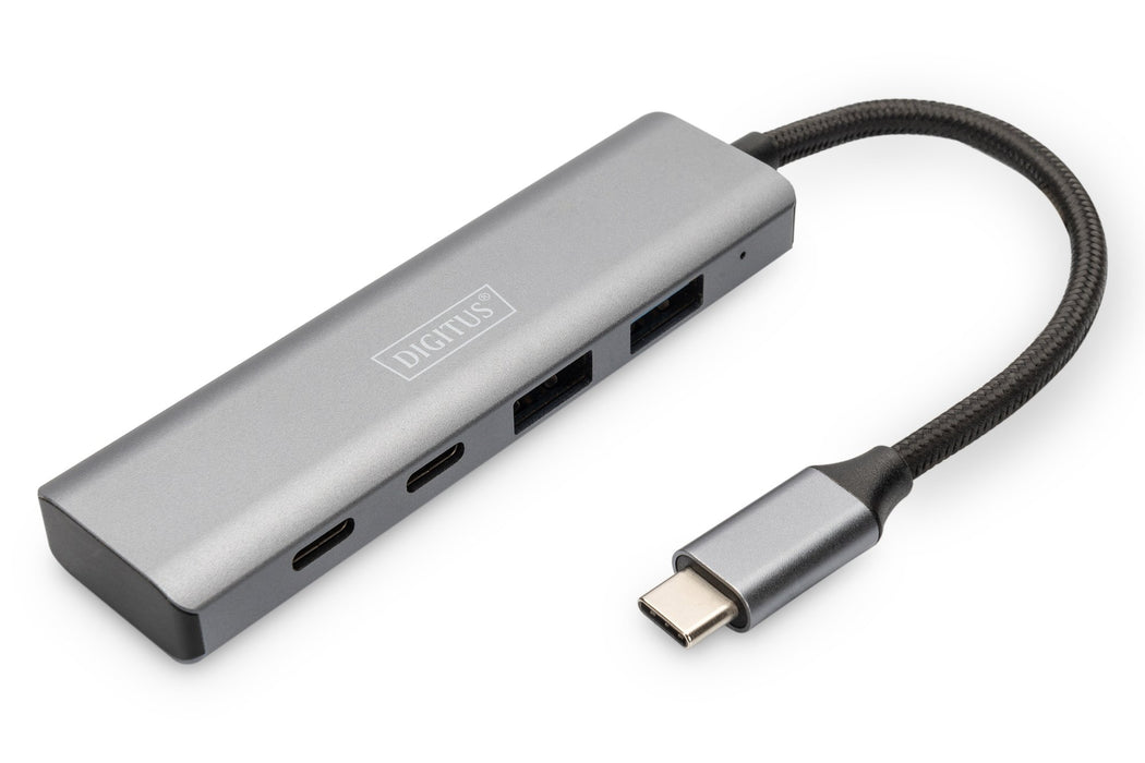 EAN 4016032485766 - Digitus DA-70245 hub de interfaz USB 3.2 Gen 1 (3.1 Gen 1) Type-C 10000 Mbit/s Gris imagen 1