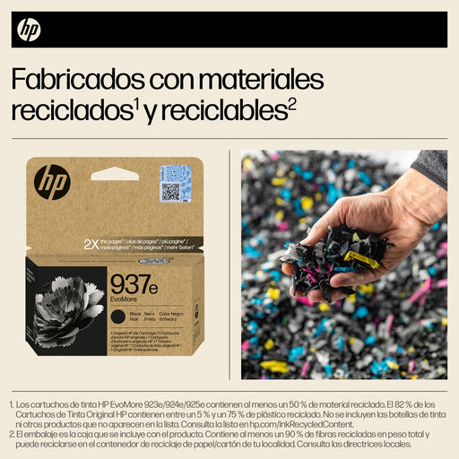 EAN 0196786147715 - HP 937e EvoMore Black Original Ink Cartridge cartucho de tinta 1 pieza(s) Alto rendimiento (XL) Negro imagen 2