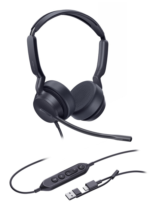 EAN 6938818323070 - Yealink UH42 Dual UC USB-C/A Auriculares Alámbrico Diadema Llamadas/Música USB Type-C / USB Type-A Negro imagen 1