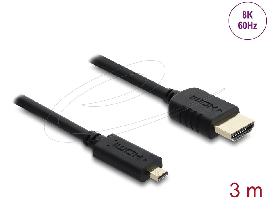 Delock Koaxiales High Speed Cable Hdmi Hdmi Macho A Micro Hdmi Macho 8k 60