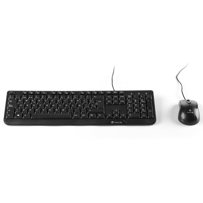 EAN 8435430609707 - NGS Cocoa Kit, QWERTY, PT teclado Ratón incluido Universal USB Portugués Negro imagen 3