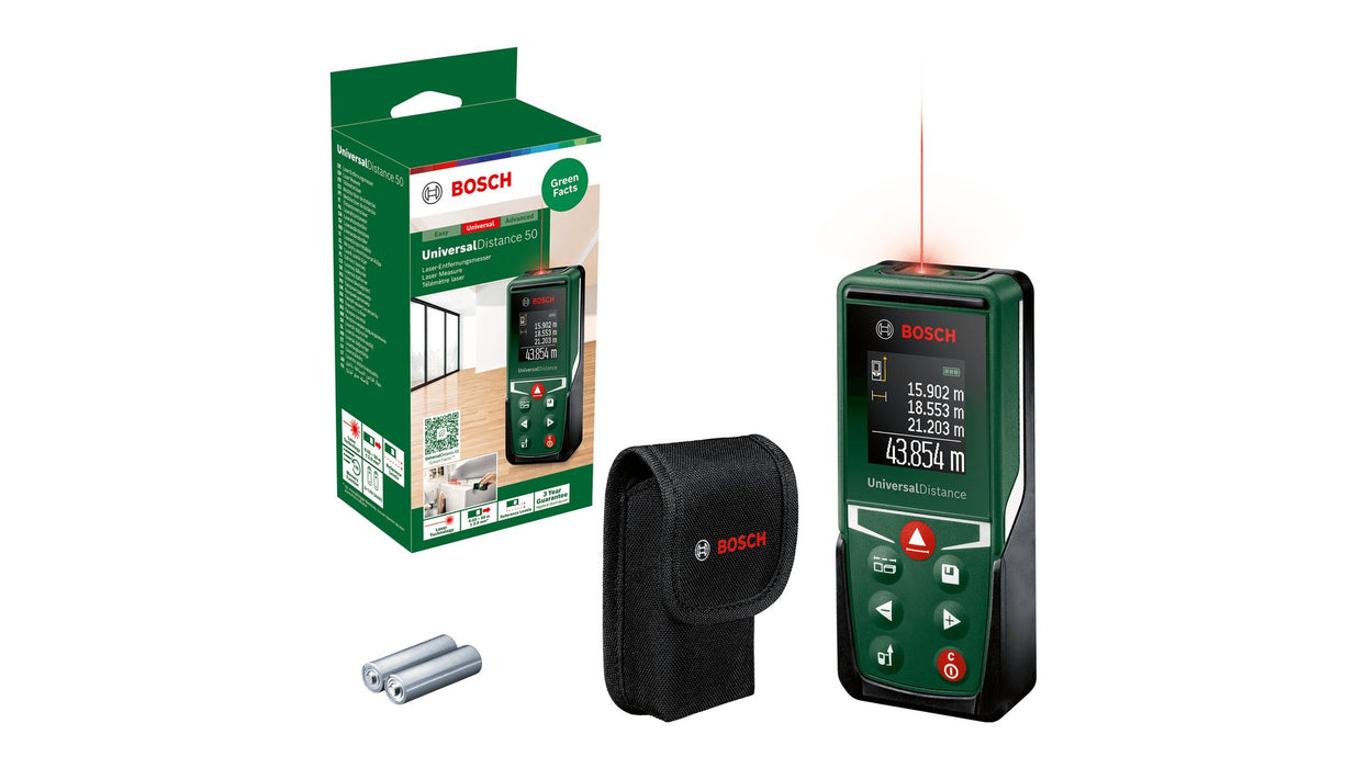 EAN 4059952648217 - Bosch UniversalDistance 50 Medidor láser de distancias Negro, Verde 50 m imagen 2