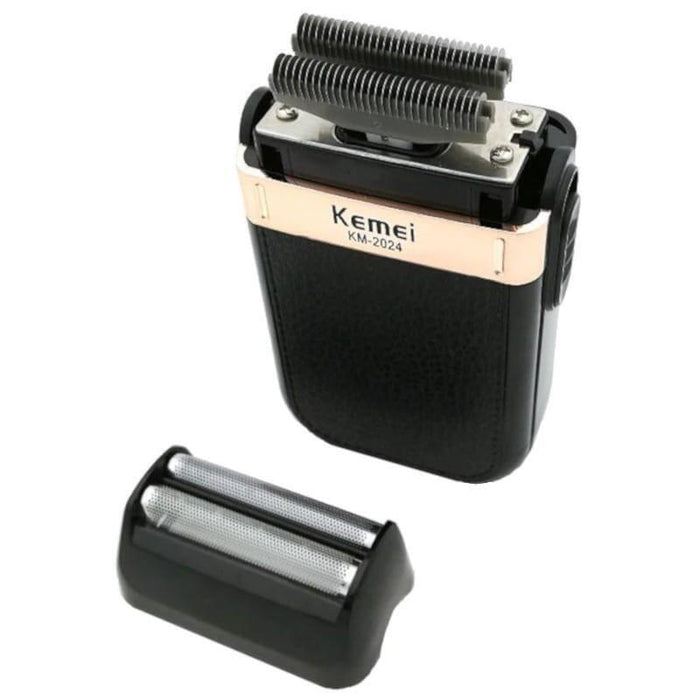 Afeitadora Eléctrica Kemei Km-2024 Negro/Dorado