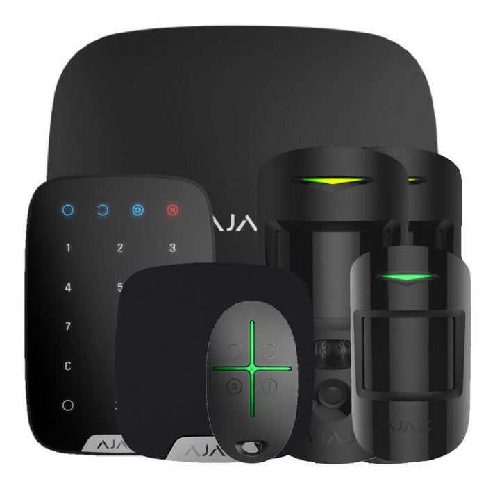 Ajax Hub2kit-Mp-Pro-Bl1 Kit Ajax Negro. Hub 2 + 2motioncam + Motionprotect + Spacecontrol + Keypad + Homesiren