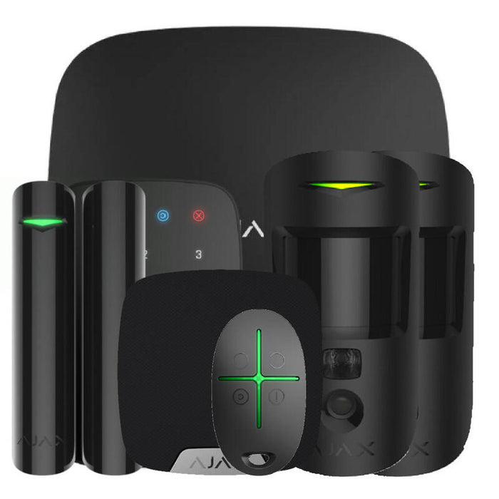 Ajax Hub2kit4g-Dp-Pro-Bl1 Kit Ajax Negro. Hub 2 4g + 2motioncam + Doorprotectplus + Spacecontrol + Keypad + Homesiren