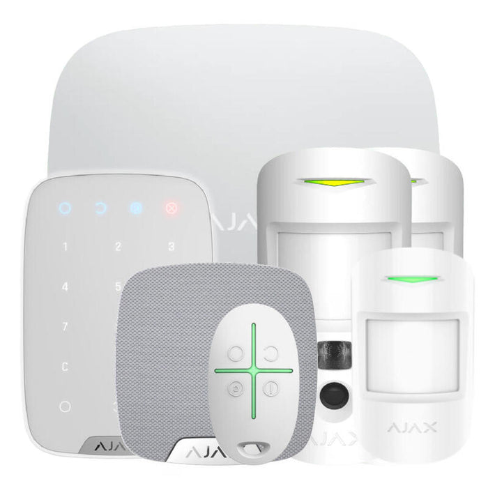 Ajax Hub2kit4g-Mp-Phod-Sc-Wh Kit Ajax Blanco. Hub2 4g + 2motioncamphod + Motionprotect + Spacecontrol + Keypad + Homesiren