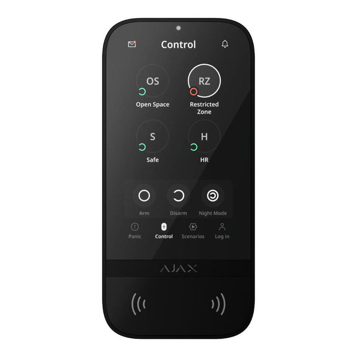 Ajax Keypad-Touch-S-G3-Bl Ajax Superior Keypad Touchscreen G3 Jeweller. Color Negro