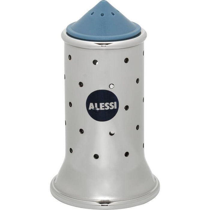 Alessi Mgsal Salière En Acier Inoxydable 18/10 Brillant Avec Base Et Couvercle En Pa, Bleu Clair