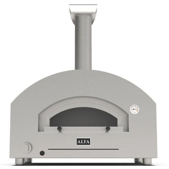Alfa Forni Futuro 2 Pizze Hybrid Silver Black