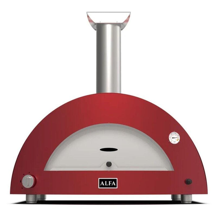 Alfa Forni Moderno 3 Pizze Hybrid Antique Red