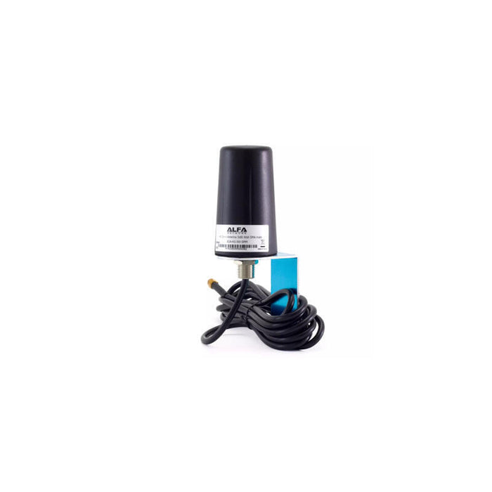 Alfa Network Aoa-4g-5w-Smm - Antena 4g Lte Resistente A Intemperie Ip67,5 Dbi, Montaje En Muro, Conector Sma Pin Macho
