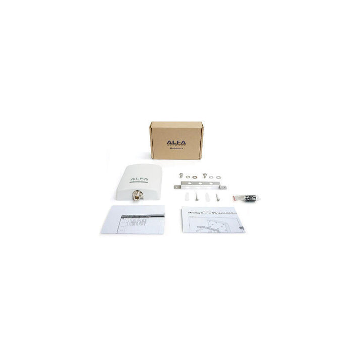 Alfa Network Apa-L2458-08a Dual Band Panel Antenna, 8dbi, N(F) Connector