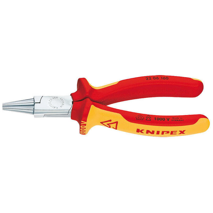 Alicates De Punta Redonda Knipex Vde 160 Mm