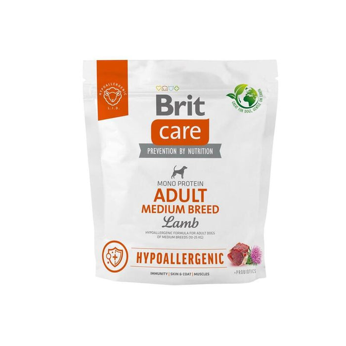 Alimento Seco Para Perros  Brit Care Hypoallergenic Adult Medium Breed Lamb 1 Kg