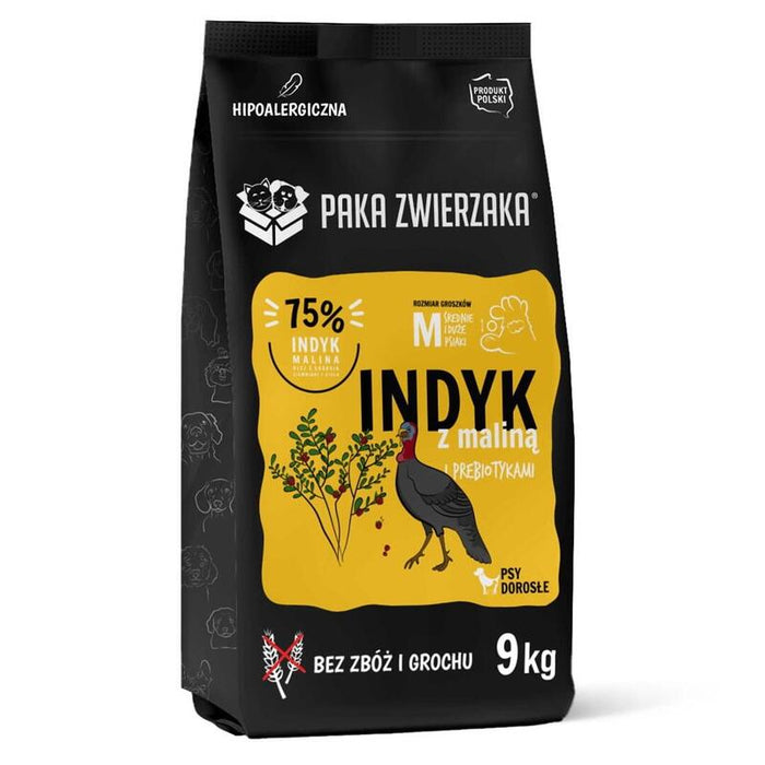 Alimento Seco Para Perros Paka Zwierzaka Turkey With Raspberry M  9kg