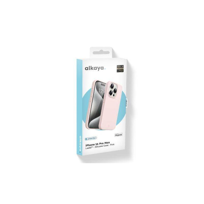 Alkaya Lucid Magsafe Silikon Schutzhülle Iphone 16 Pro Max, Rosa