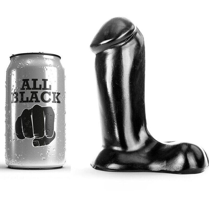 All Black  Dildo Realistico 14 Cm