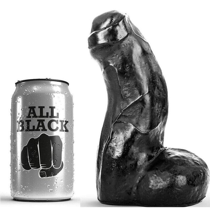All Black  Realistic Dong Negro 17 Cm