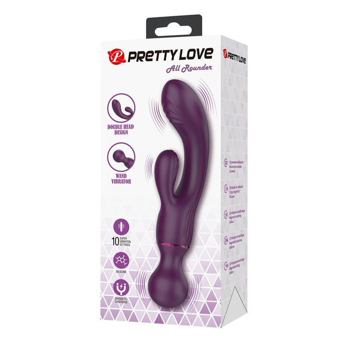 All Roundet Vibrador Y Masajeador 2 En 1
